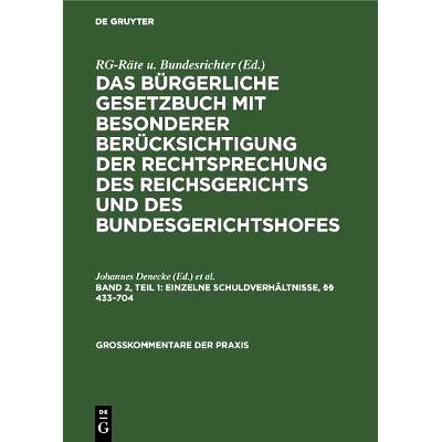 预订 Einzelne Schuldverhältnisse, §§ 433–704: 9783110988390