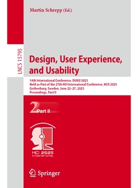 预订 Design, User Experience, and Usability: 14th International Conference, DUXU 2025, Held as Part of the 27th HCI Inte