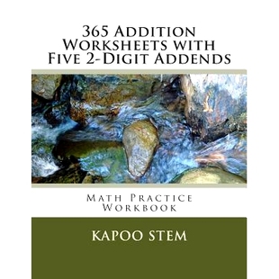 Digit 365 Five 预订 Addends Workbook Worksheets Practice Addition 9781511497954 with Math