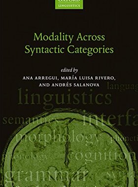【预订】Modality Across Syntactic Categories