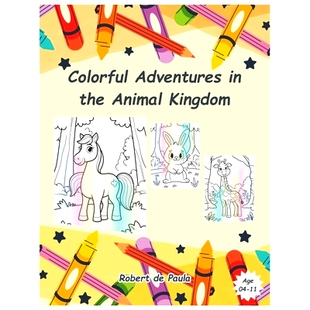 Adventures Colorful 9798875691492 Animal Kingdom the 预订