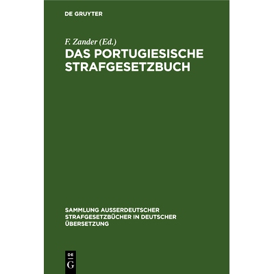 预订 Das portugiesische Strafgesetzbuch: 9783111158105