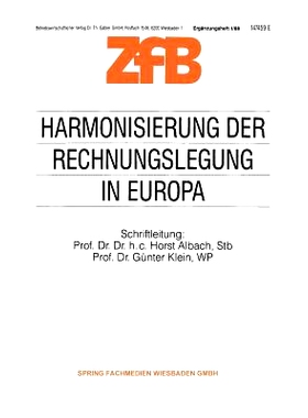 预订 Harmonisierung der Rechnungslegung in Europa: Die Umsetzung der 4. EG-Richtlinie in das nationale Recht der Mitglie