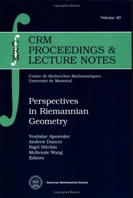 【预售】Perspectives in Riemannian Geometry
