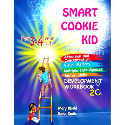 预订 Smart Cookie Kid For 3-4 Year Olds Attention and Concentration Visual Memory Multiple Intelligences Motor Skills Bo