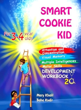 预订 Smart Cookie Kid For 3-4 Year Olds Attention and Concentration Visual Memory Multiple Intelligences Motor Skills Bo