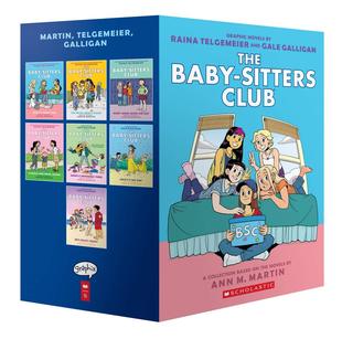 英文原版 Telgemeier Club 全彩漫畫(huà)套裝 Graphic Sitters 現(xiàn)貨 Baby 保姆俱樂(lè)部1 Raina Gale Novels The Galligan