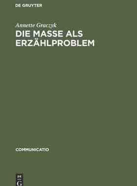 【预订】Die Masse als Erzählproblem 9783484630048