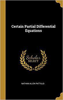 【预售】Certain Partial Differential Equations