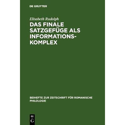 预订 Das finale Satzgefüge als Informationskomplex: Analysen aus der spanischen Literatursprache: 9783484520431