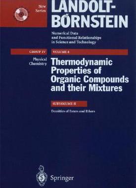 【预订】Densities of Esters and Ethers