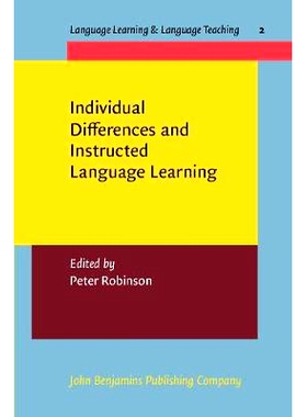 预订 Individual Differences and Instructed Language Learning.: 9789027216946