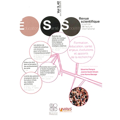 预订 Revue éducation, santé, sociétés, n° 3-2. Formation, éducation, santé : enjeux, évolutions et apports de la