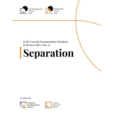 预订 ILMS Concept Documentation Standard - Separation (ReS-SEP-CDS-25) 9798246229538