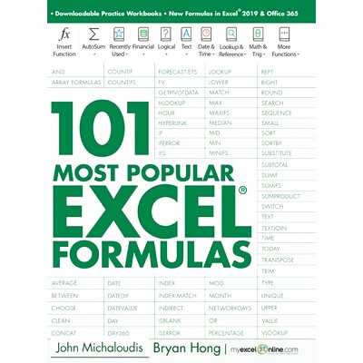 预订 101 Most Popular Excel Formulas
