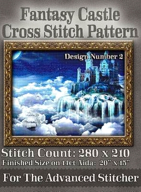 预订 Fantasy Castle Cross Stitch Pattern: Design Number 2: 9781503081758