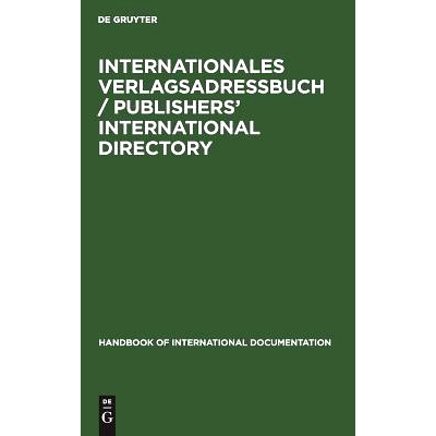 预订 Internationales Verlagsadreßbuch / Publishers’ international directory: 9783794012725