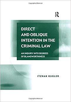【预售】Direct and Oblique Intention in the Criminal Law