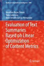 【预订】Evaluation of Text Summaries based on Linear Optimization of Content 9783031072130