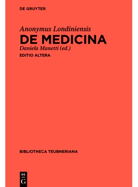 预订 De medicina: 9783110785401