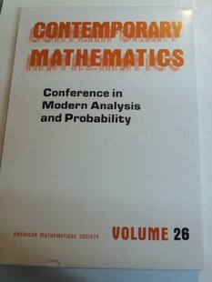 Conference and Analysis Probability Modern 预订