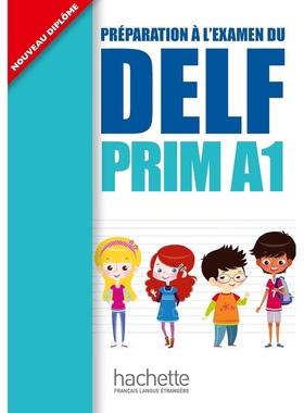 现货 少儿法语等级考试官方指南 DELF PRIM A1 法国原版进口备考教辅指导书 附音频 Hachette出版