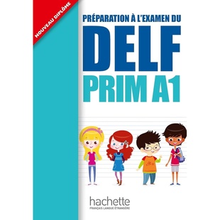 PRIM Hachette出版 少儿法语等级考试官方指南 附音频 DELF 进口备考教辅指导书 现货 法国原版