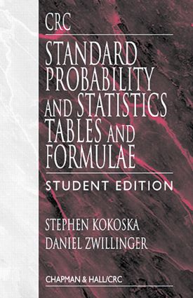【预订】CRC Standard Probability and Statistics Tables and Formulae, Student Edition