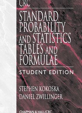 【预订】CRC Standard Probability and Statistics Tables and Formulae, Student Edition