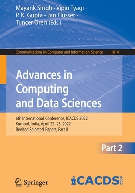 【预订】Advances in Computing and Data Sciences: 6th International Conferenc 9783031126406
