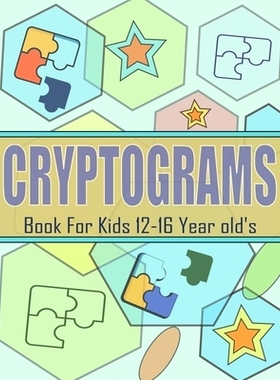 预订 Cryptograms Book For Kids 12-16 Year old’s: Cryptoquips Puzzle to Sharpen Your Brain, With Hints & Solutions: 9798