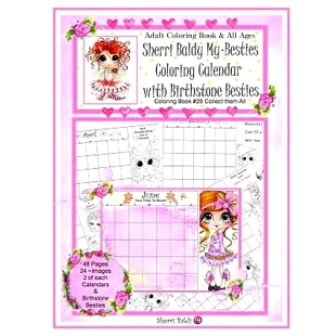 预订 Sherri Baldy My Besties Coloring Calendar with Birthstone Besties Coloring Book: 9781945731105