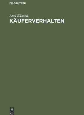 【预订】Käuferverhalten 9783486246346