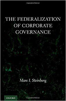 【预售】The Federalization of Corporate Governance
