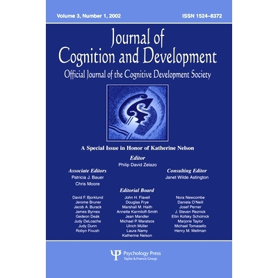 预订 A Special Issue in Honor of Katherine Nelson: A Special Issue of journal of Cognition and Development 纪念Katherine