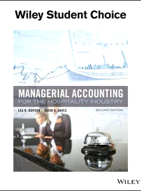 预订 Managerial Accounting for the Hospitality Industry 2E 酒店业管理会计学 第2版: 9781119299653