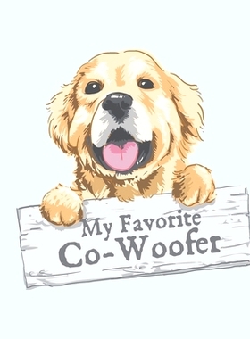 预订 My Favorite Co-Woofer: Furry Co-Worker Pet Owners For Work At Home Canine Belton Mane Dog Lovers Barrel Chest Brind