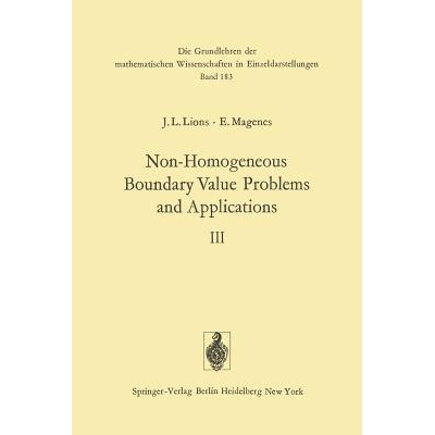 预订 Non-Homogeneous Boundary Value Problems and Applications Volume III 非齐次边值问题及应用 9783642653957