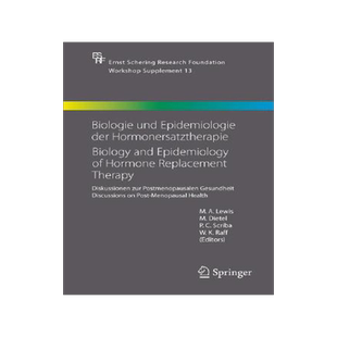 预订 Biologie und Epidemiologie der Hormonersatztherapie - Biology and Epidemiology of Hormone Replacement Therapy