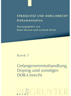 预订 Gefangenenmisshandlung, Doping und sonstiges DDR-Unrecht: 9783899496949