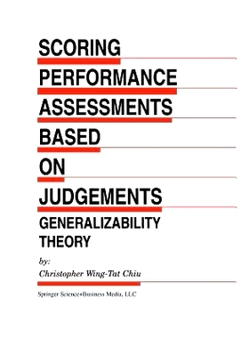 预订 Scoring Performance Assessments Based on Judgements: Generalizability Theory: 9789401038713