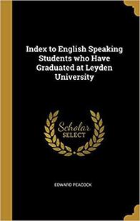 【预售】Index to English Speaking Students Who Have Graduated at Leyden University