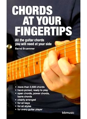 预订 Chords at Your Fingertips: All the Guitar Chords You Will Need at Your Side: 9783940334039