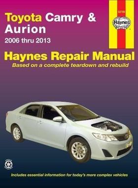 [预订]Toyota Camry & Toyota Aurion (06-13) Haynes Repair Manual 9781563929441