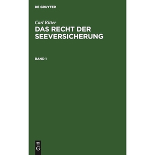 RECHT DER SEEVERSICHERUNG 预订 DAS BD. 9783112309353 RITTER