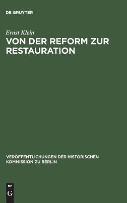 【预订】Von der Reform zur Restauration 9783110004601