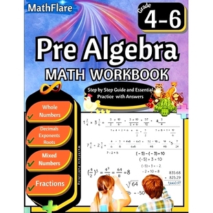 Exponents Numbers 6th 預訂 Whole Grade Pre Workbook Algebra Decimals and Fractions 4th