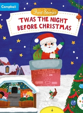 预订 ’Twas the Night Before Christmas: A Push, Pull and Slide book - the perfect Christmas gift for toddlers!: A Push,
