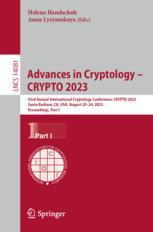 [预订]Advances in Cryptology – CRYPTO 2023 9783031385568 书籍/杂志/报纸 科学技术类原版书 原图主图