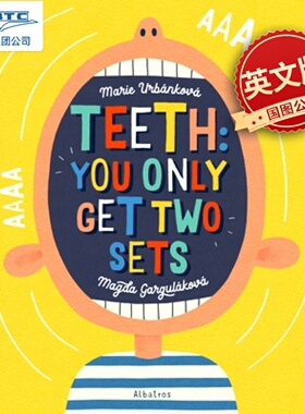 牙齿的故事 英文原版 儿童精装 科普绘本 刷牙牙齿健康 Teeth You Only Get Two Sets